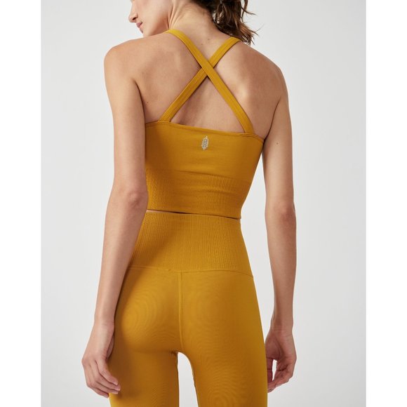 🎉LAST CHANCE🎉 FP MOVEMENT Good Karma Crop Tank / Honey Mallow - Picture 3 of 6